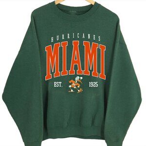 NCAA Miami Hurricanes Varsity Teams Shirt Sweatshirt Retro Sweater
